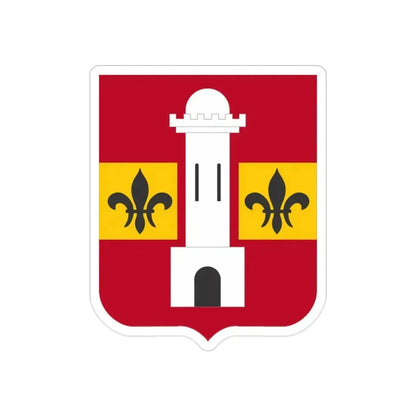 740th Antiaircraft Artillery Gun Battalion v2 (U.S. Army) REVERSE PRINT Transparent Die-Cut STICKER - The Sticker Space