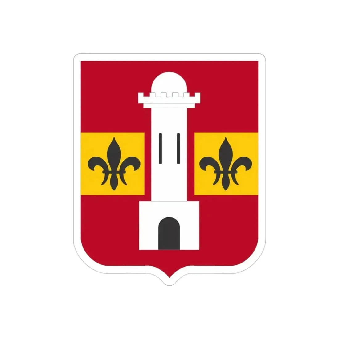 740th Antiaircraft Artillery Gun Battalion v2 (U.S. Army) REVERSE PRINT Transparent Die-Cut STICKER - The Sticker Space