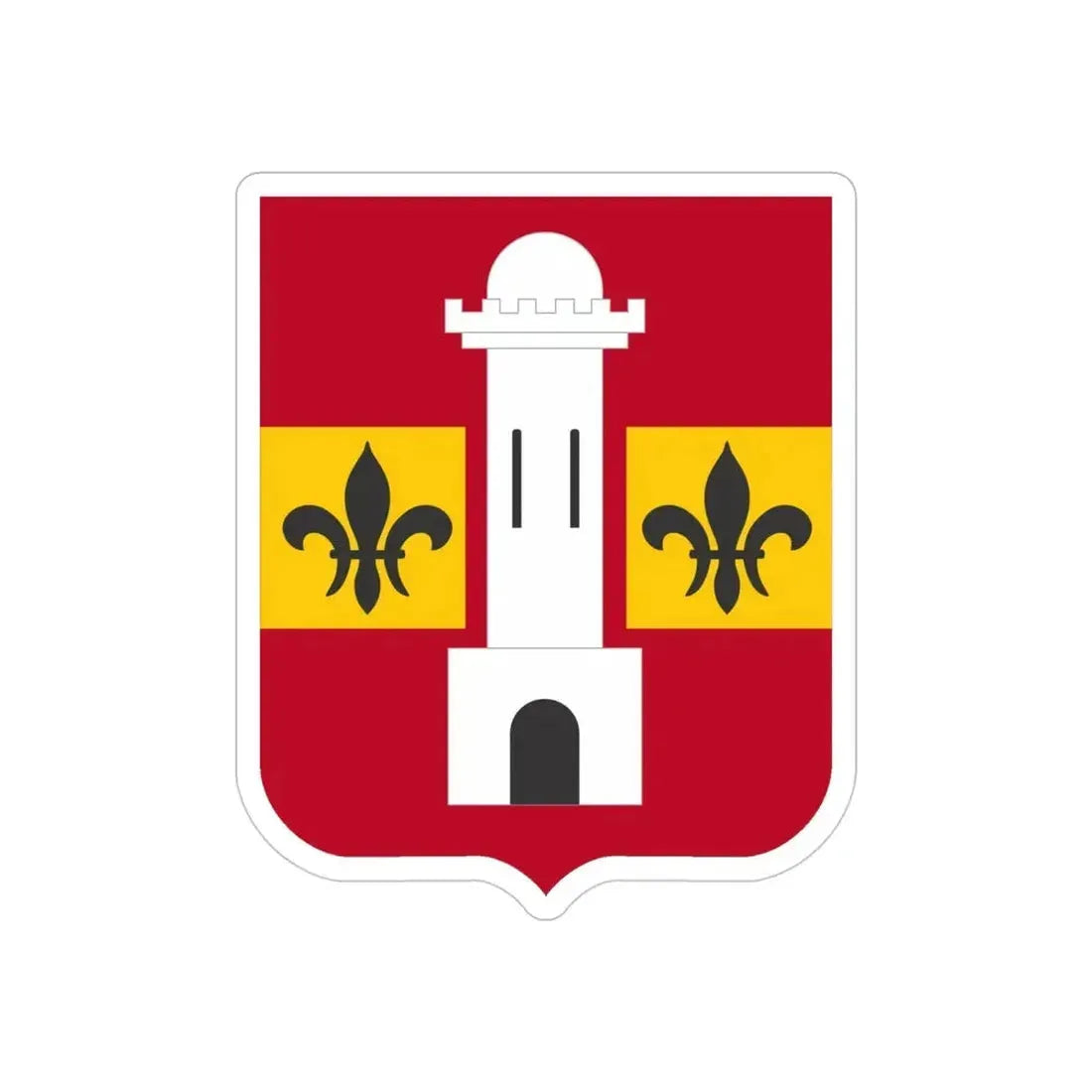 740th Antiaircraft Artillery Gun Battalion v2 (U.S. Army) REVERSE PRINT Transparent Die-Cut STICKER - The Sticker Space