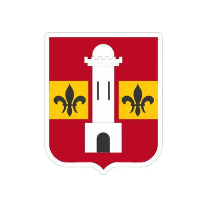 740th Antiaircraft Artillery Gun Battalion v2 (U.S. Army) REVERSE PRINT Transparent Die-Cut STICKER - The Sticker Space