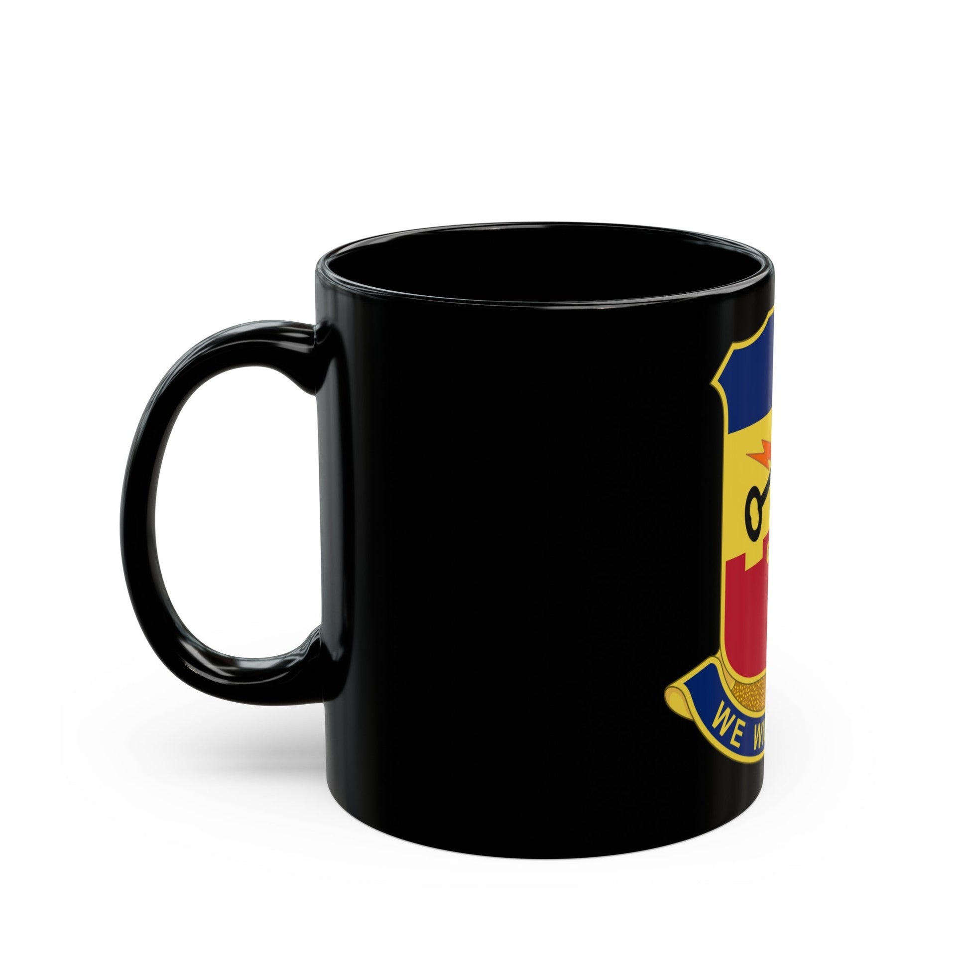 741 Engineer Battalion (U.S. Army) Black Coffee Mug-The Sticker Space