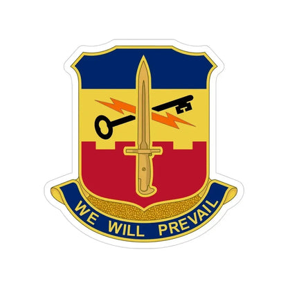 741 Engineer Battalion (U.S. Army) Transparent STICKER Die-Cut Vinyl Decal 4 Inch - The Sticker Space