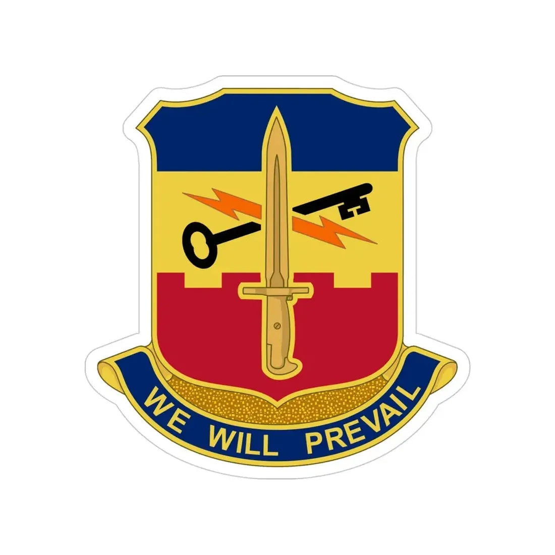 741 Engineer Battalion (U.S. Army) Transparent STICKER Die-Cut Vinyl Decal - The Sticker Space