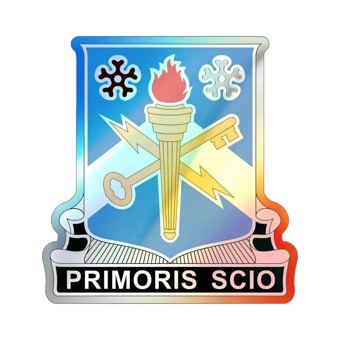 741 Military Intelligence Battalion (U.S. Army) Holographic STICKER Die-Cut Vinyl Decal 4 Inch Holographic - The Sticker Space