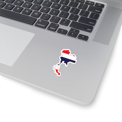 Flag-map of Thailand all (Thailand) STICKER Vinyl Kiss-Cut Decal