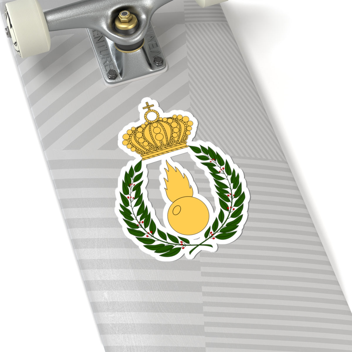 Artilleriets officershögskola vapen (Sweden) (Coat of Arms) STICKER Vinyl Kiss-Cut Decal