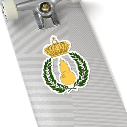 Artilleriets officershögskola vapen (Sweden) (Coat of Arms) STICKER Vinyl Kiss-Cut Decal