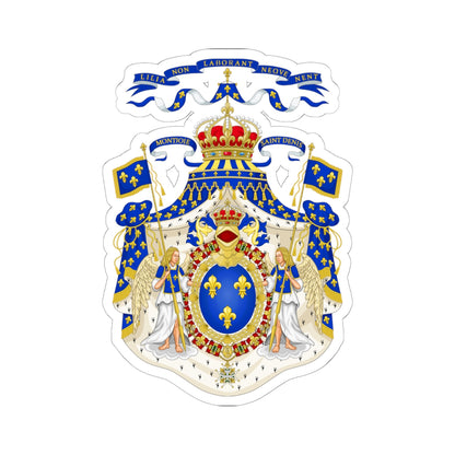 Grand Royal Coat of Arms of France - STICKER Vinyl Kiss-Cut Decal