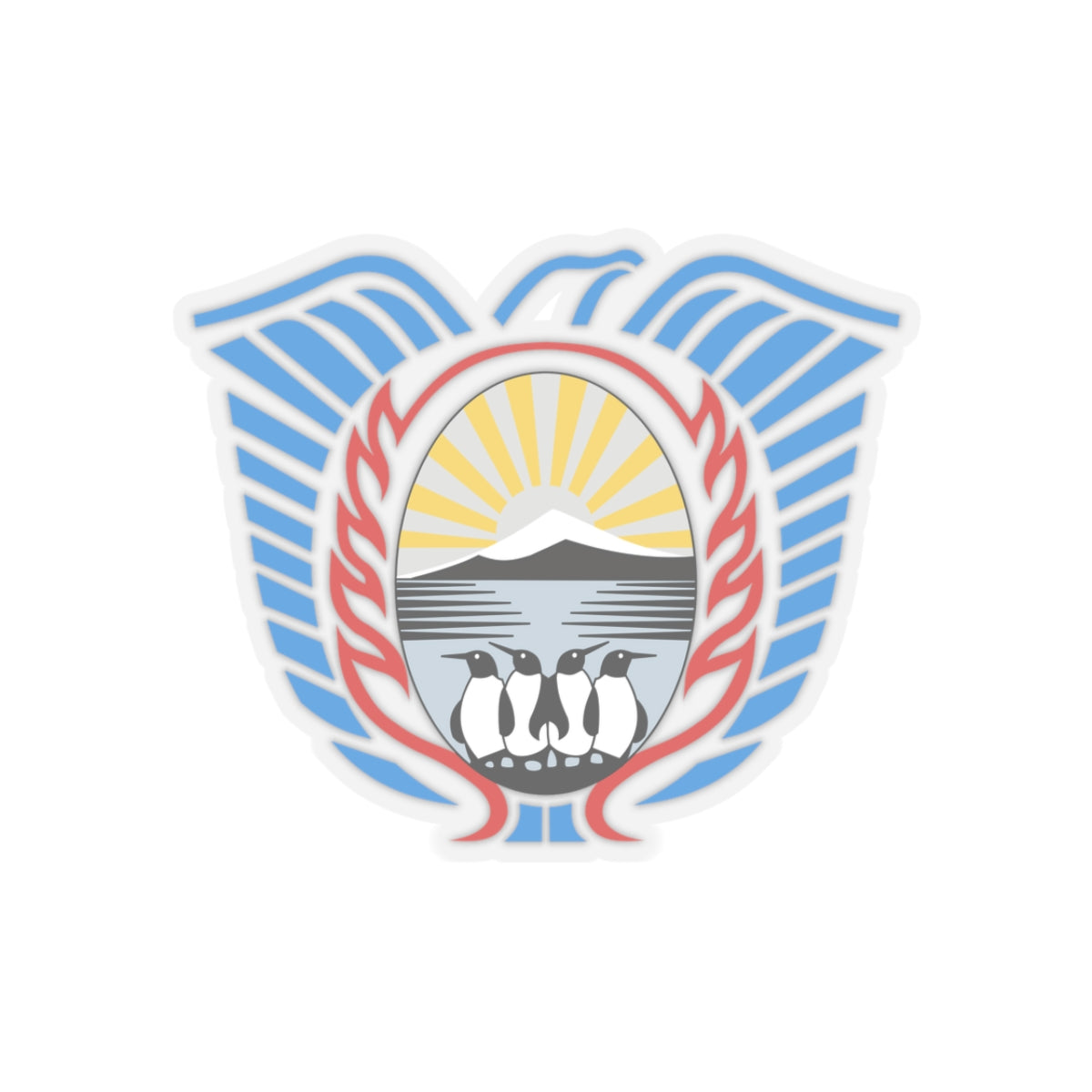 Coat of Arms Tierra del Fuego Argentina - STICKER Vinyl Kiss-Cut Decal