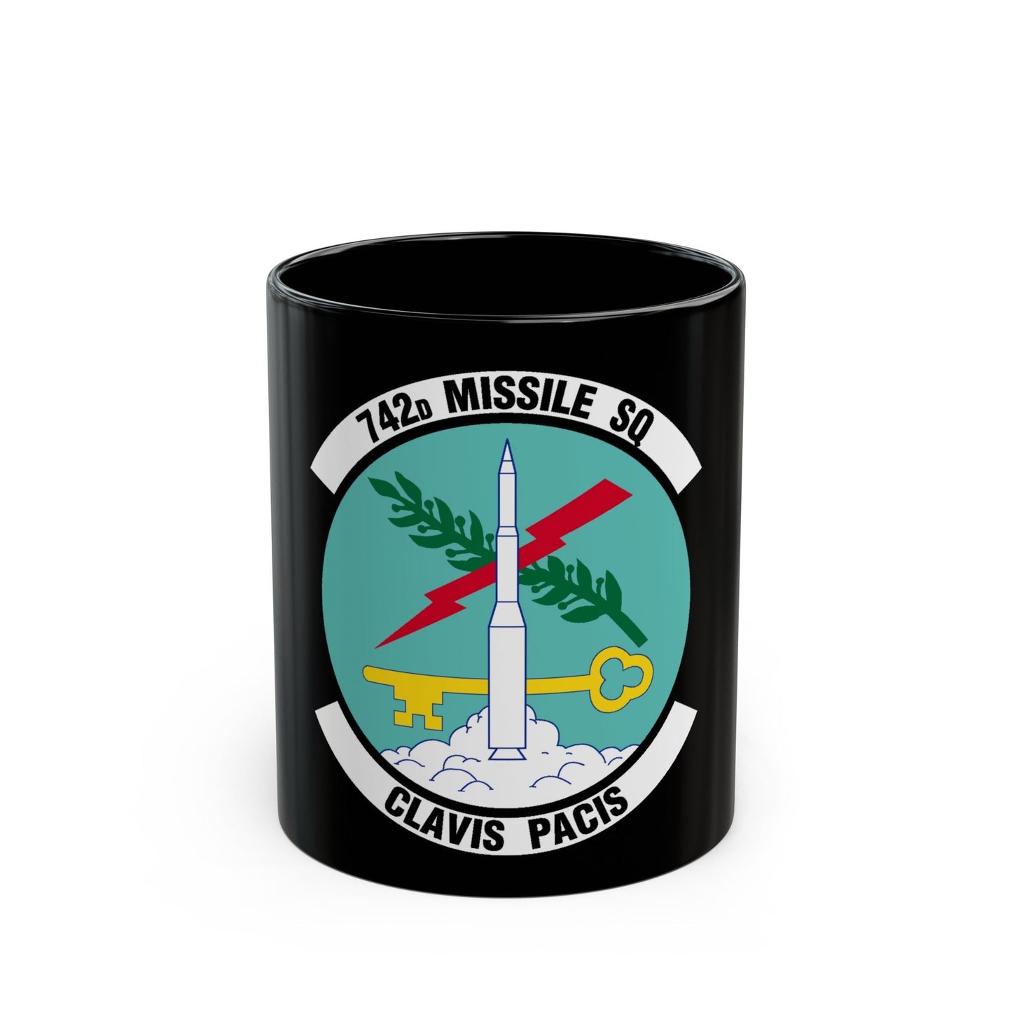 742 Missile Squadron AFGSC (U.S. Air Force) Black Coffee Mug-11oz-The Sticker Space