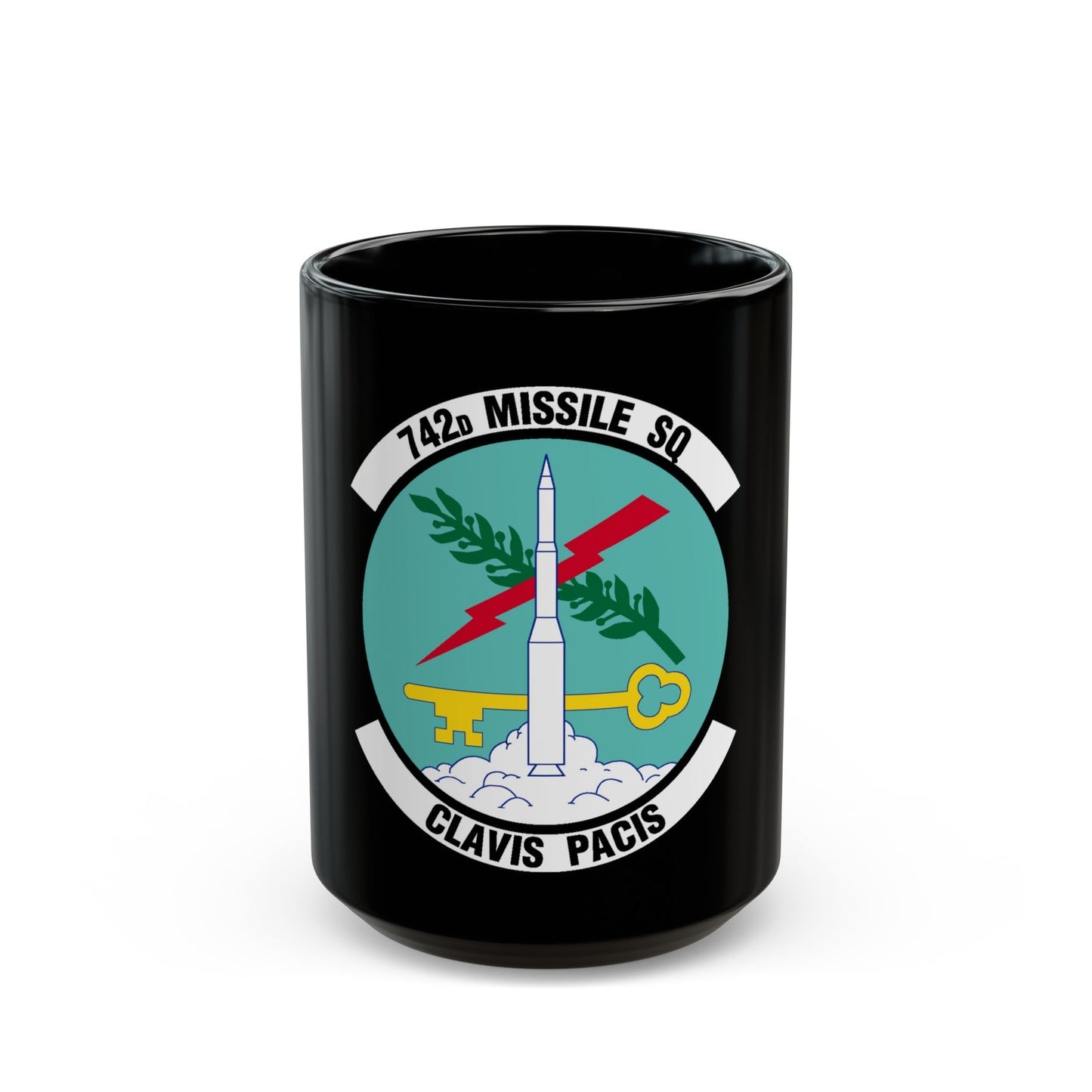 742 Missile Squadron AFGSC (U.S. Air Force) Black Coffee Mug-15oz-The Sticker Space