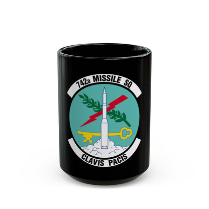 742 Missile Squadron AFGSC (U.S. Air Force) Black Coffee Mug-15oz-The Sticker Space