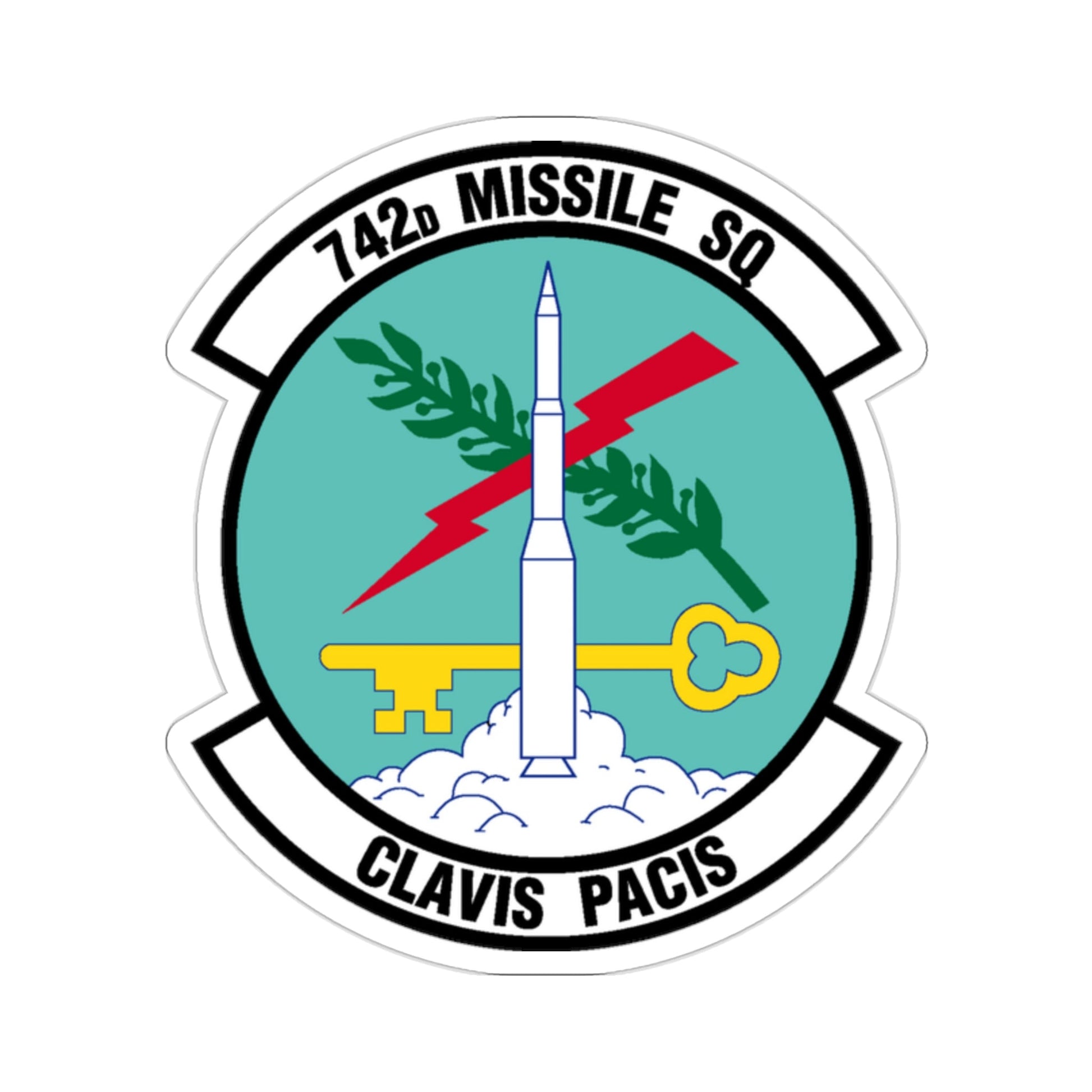 742 Missile Squadron AFGSC (U.S. Air Force) STICKER Vinyl Die-Cut Decal-2 Inch-The Sticker Space