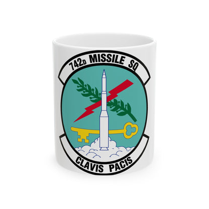 742 Missile Squadron AFGSC (U.S. Air Force) White Coffee Mug-11oz-The Sticker Space