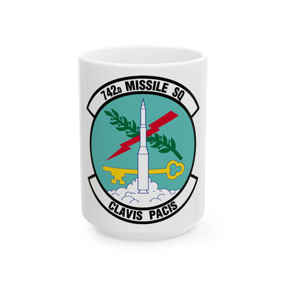 742 Missile Squadron AFGSC (U.S. Air Force) White Coffee Mug-15oz-The Sticker Space