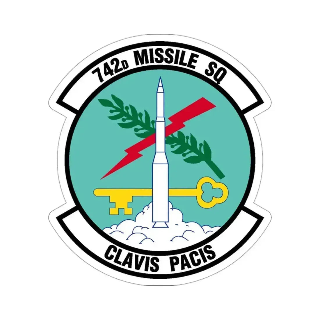 742 Missile Squadron AFGSC (U.S. Air Force) STICKER Vinyl Die-Cut Decal 3 Inch - The Sticker Space