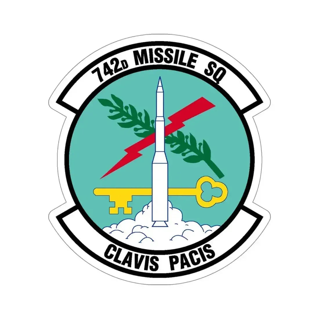 742 Missile Squadron AFGSC (U.S. Air Force) STICKER Vinyl Die-Cut Decal 5 Inch - The Sticker Space