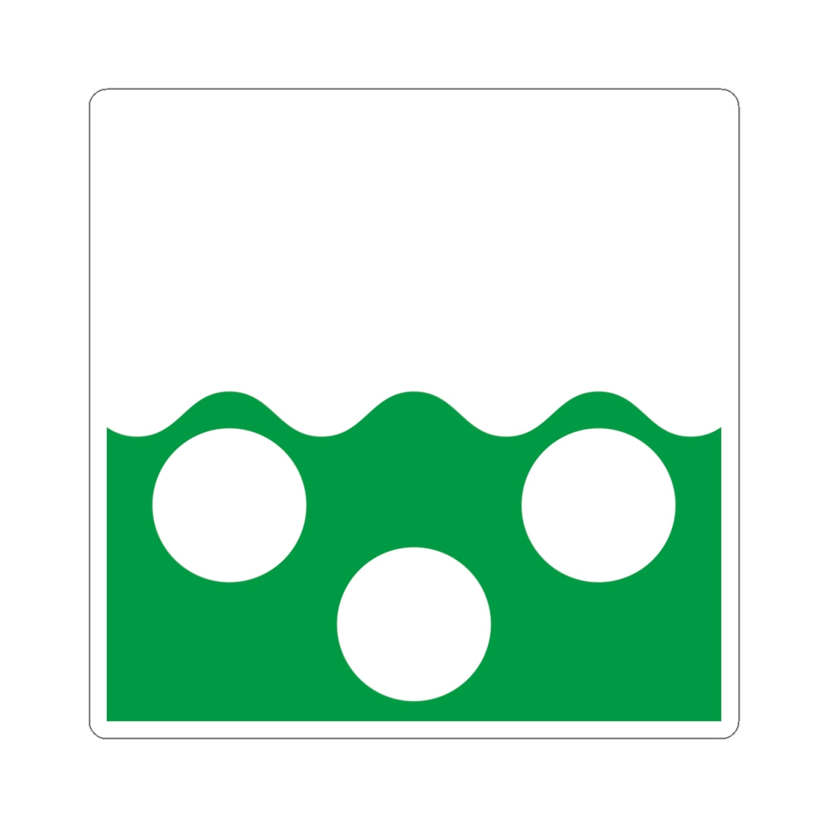 Flag of Pajala (Sweden) STICKER Vinyl Kiss-Cut Decal