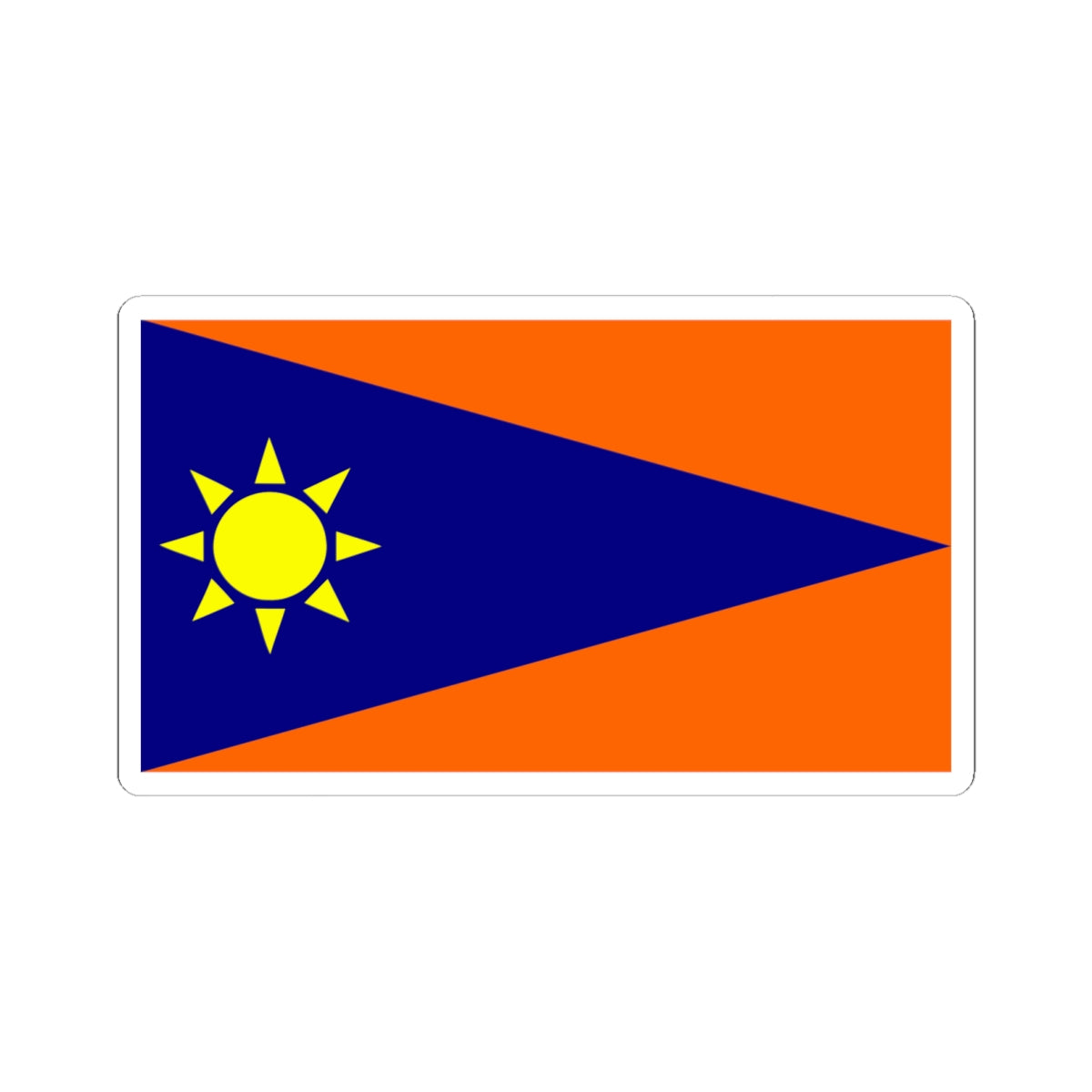 Flag of Falcon municipality (Venezuela) STICKER Vinyl Kiss-Cut Decal