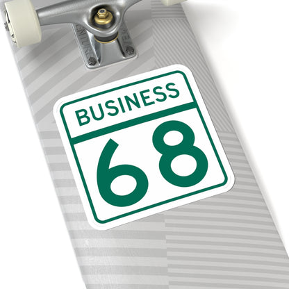 MD Route 68 Business (Maryland) (Road Sign) STICKER Vinyl Kiss-Cut Decal