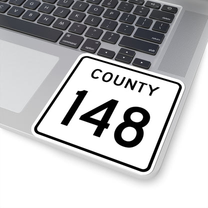 County 148 square (Minnesota) (Road Sign) STICKER Vinyl Kiss-Cut Decal
