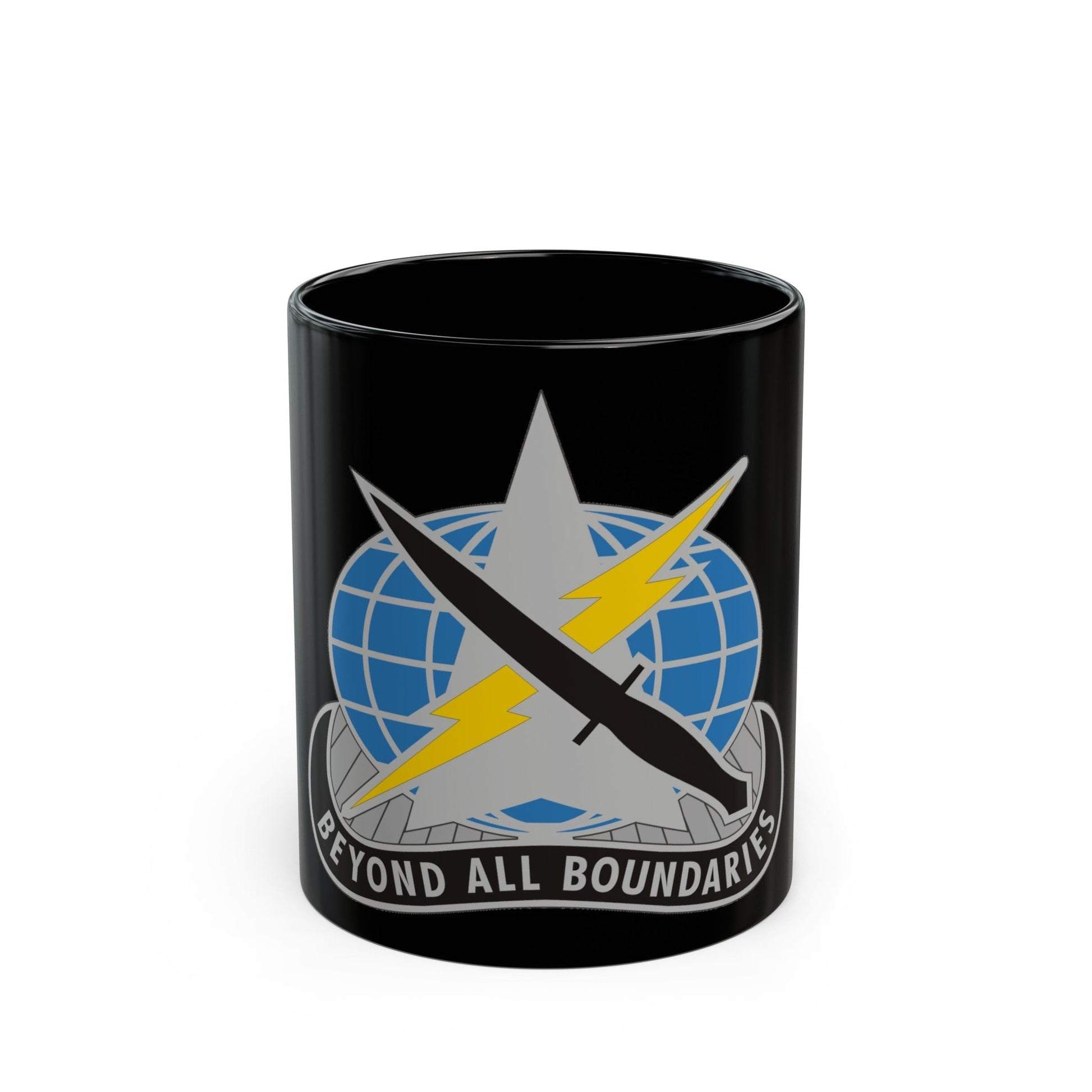 743 Military Intelligence Battalion (U.S. Army) Black Coffee Mug-11oz-The Sticker Space