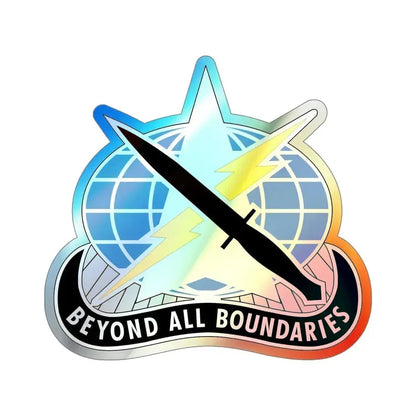 743 Military Intelligence Battalion (U.S. Army) Holographic STICKER Die-Cut Vinyl Decal 5 Inch Holographic - The Sticker Space