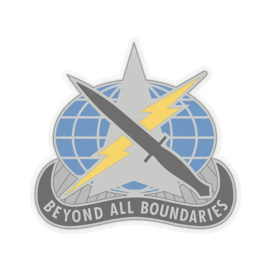 743 Military Intelligence Battalion (U.S. Army) STICKER Vinyl Kiss-Cut Decal 2 Inch Transparent - The Sticker Space