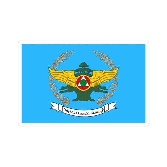 Flag of the Lebanese Air Force (Lebanon) STICKER Vinyl Kiss-Cut Decal