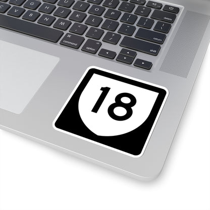 PR urban primary 18 (Puerto Rico) (Road Sign) STICKER Vinyl Kiss-Cut Decal