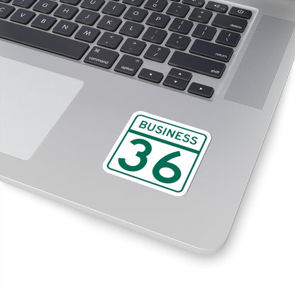 MD Route 36 Business (Maryland) (Road Sign) STICKER Vinyl Kiss-Cut Decal