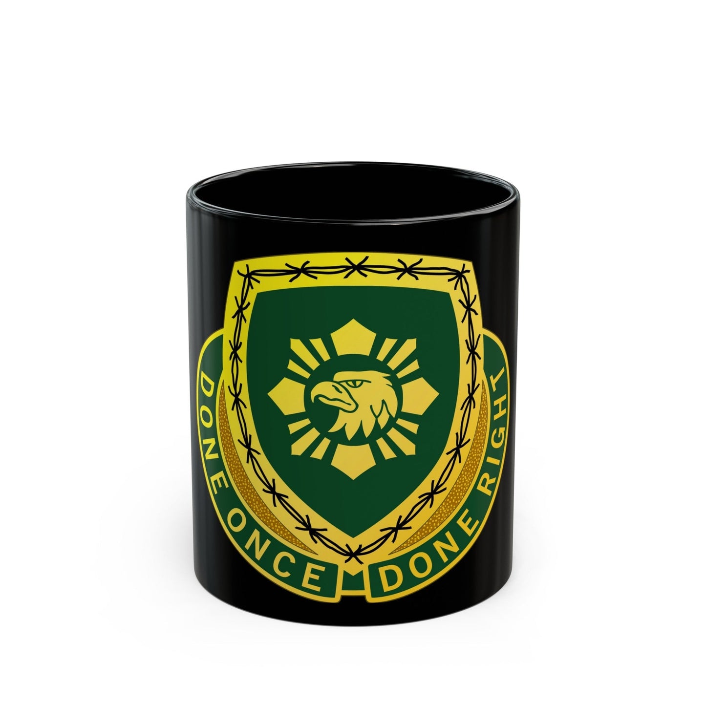 744 Military Police Battalion (U.S. Army) Black Coffee Mug-11oz-The Sticker Space