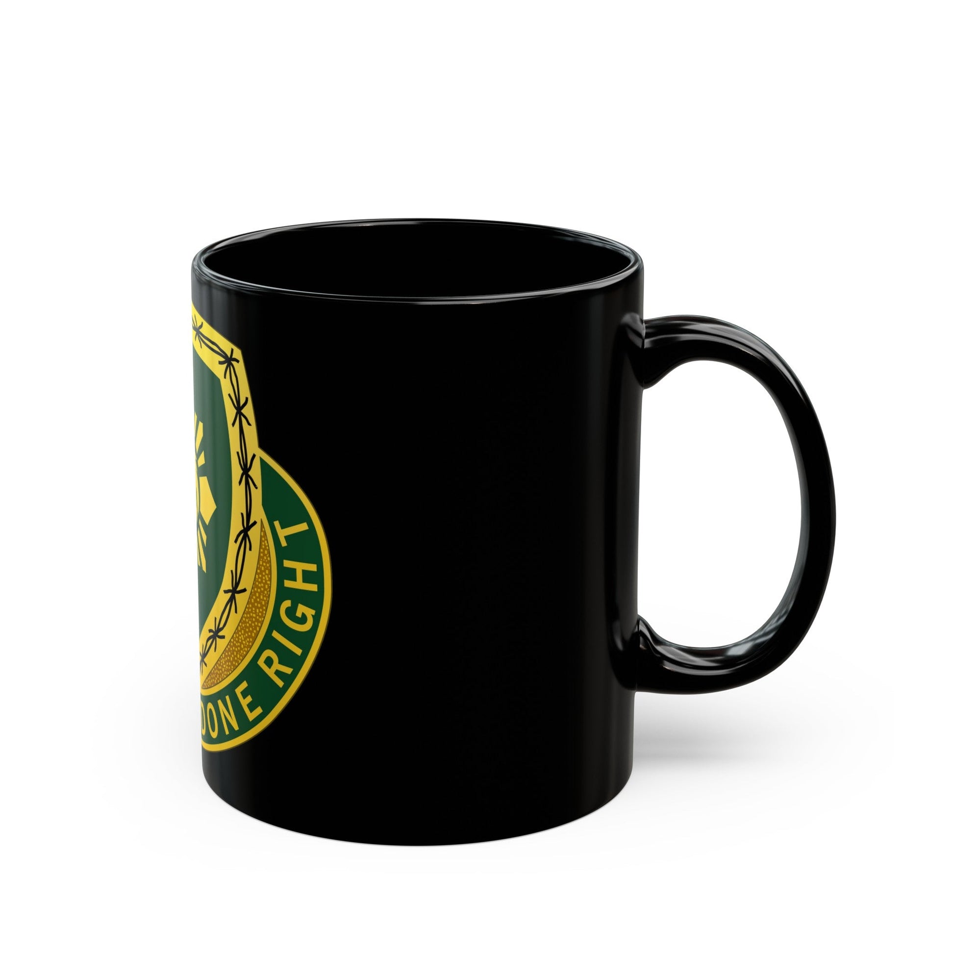 744 Military Police Battalion (U.S. Army) Black Coffee Mug-The Sticker Space