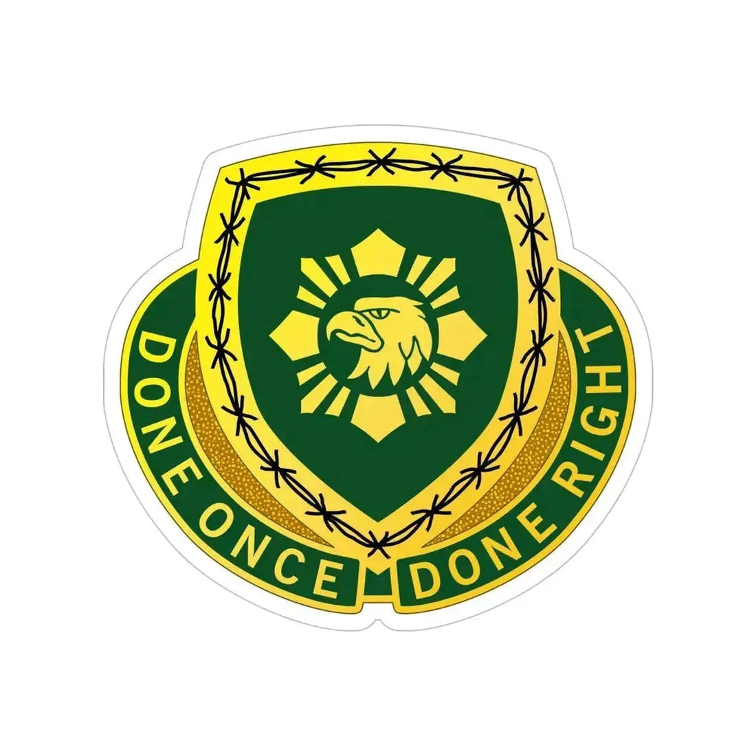 744 Military Police Battalion (U.S. Army) Transparent STICKER Die-Cut Vinyl Decal - The Sticker Space