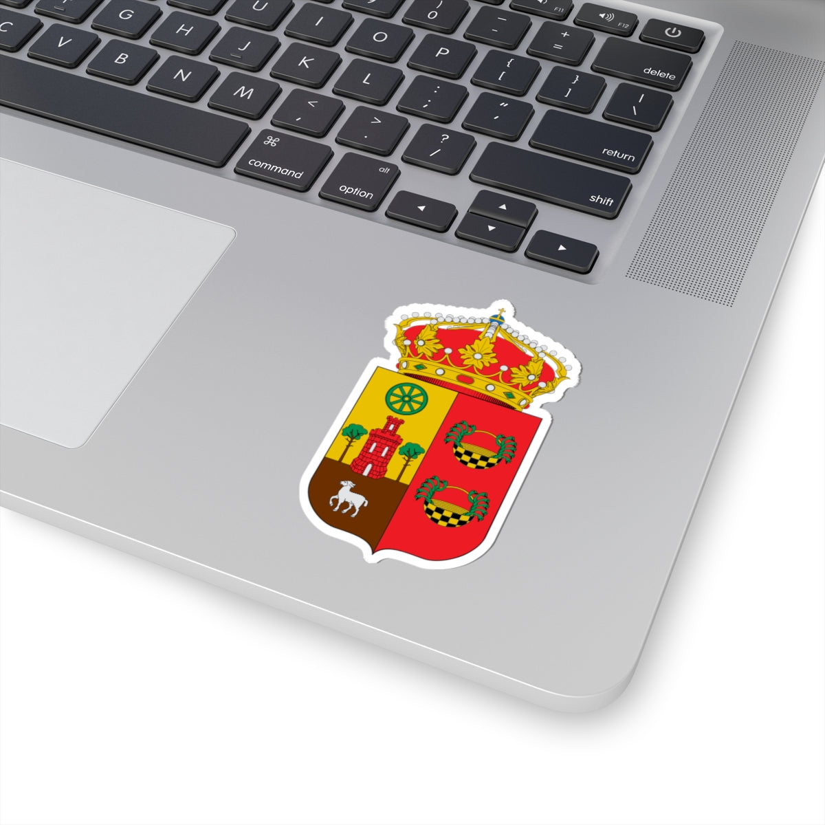 Escudo de Palacios de la Sierra (Spain) (Coat of Arms) STICKER Vinyl Kiss-Cut Decal