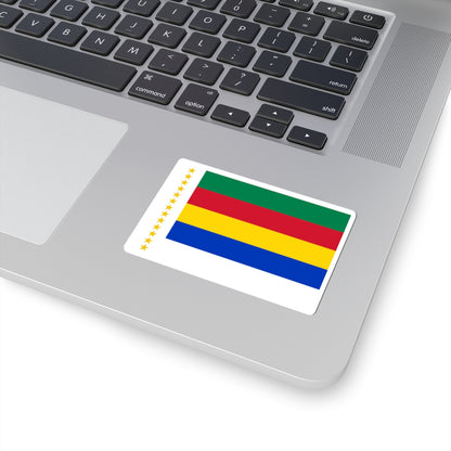 Flag of the State of Souaida state (Syria) STICKER Vinyl Kiss-Cut Decal