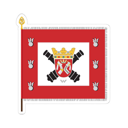 Karjalan tykistörykmentin lippu (Finland) STICKER Vinyl Kiss-Cut Decal