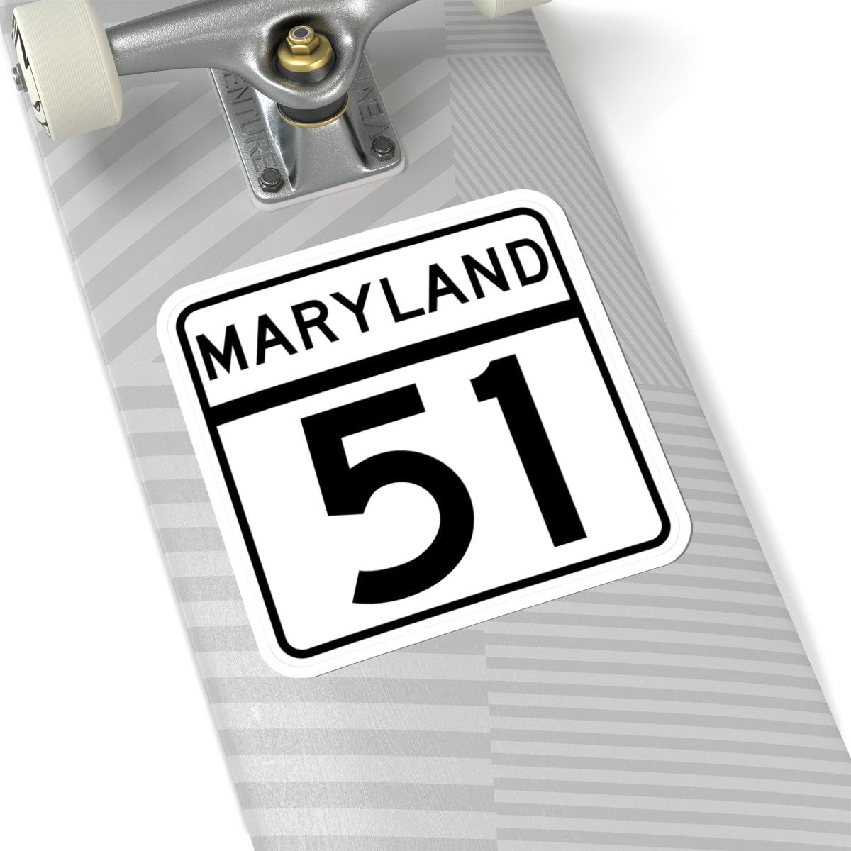 MD Route 51 (Maryland) (Road Sign) STICKER Vinyl Kiss-Cut Decal