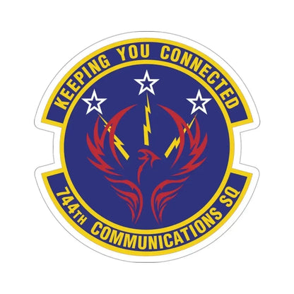 744th Communications Squadron (U.S. Air Force) STICKER Vinyl Die-Cut Decal - The Sticker Space