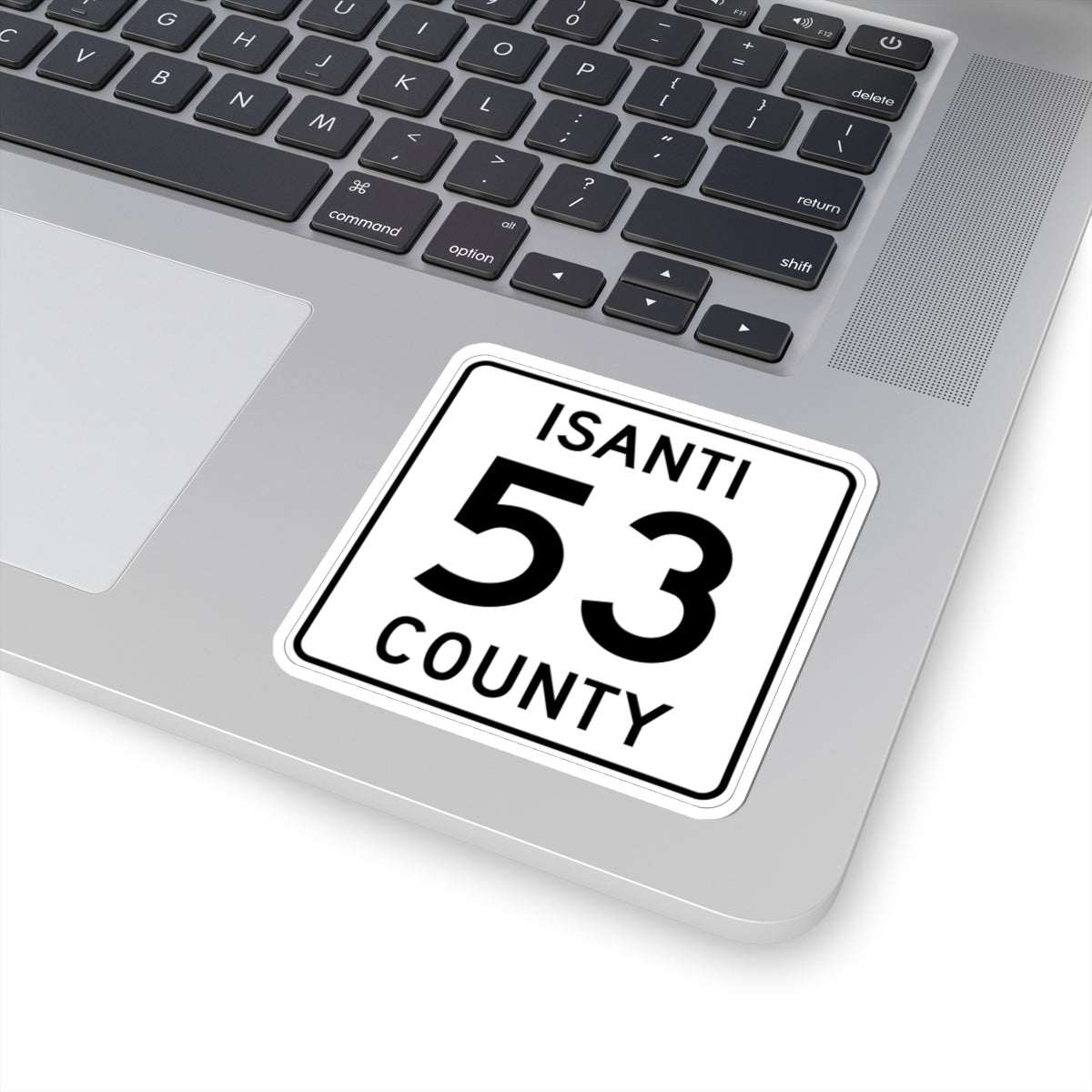 Isanti County 53 MN (Minnesota) (Road Sign) STICKER Vinyl Kiss-Cut Decal