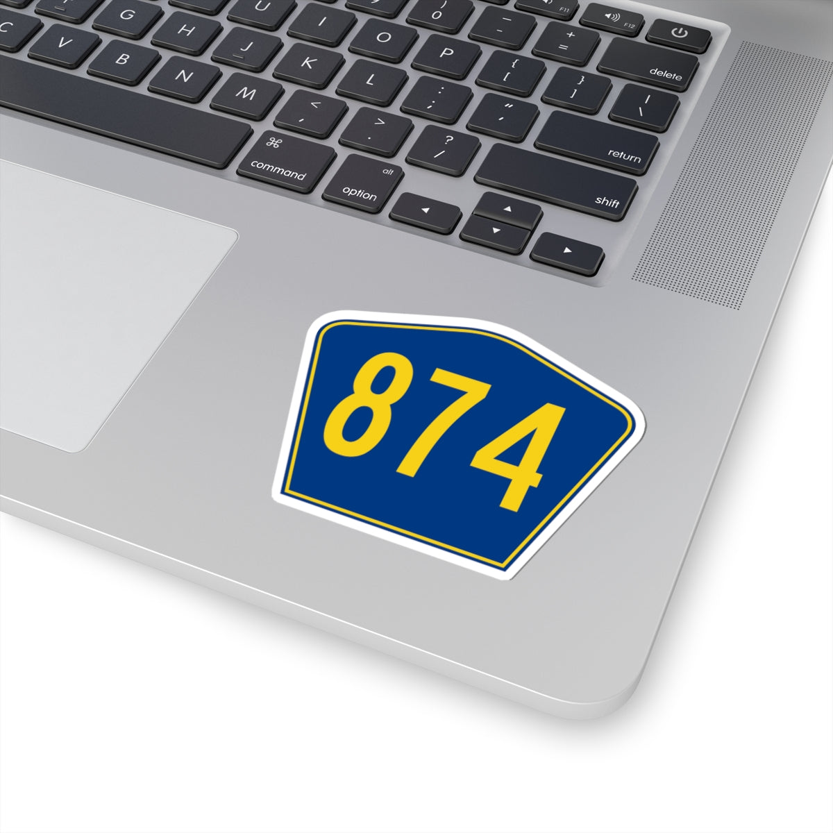 PR secondary 874 (Puerto Rico) (Road Sign) STICKER Vinyl Kiss-Cut Decal