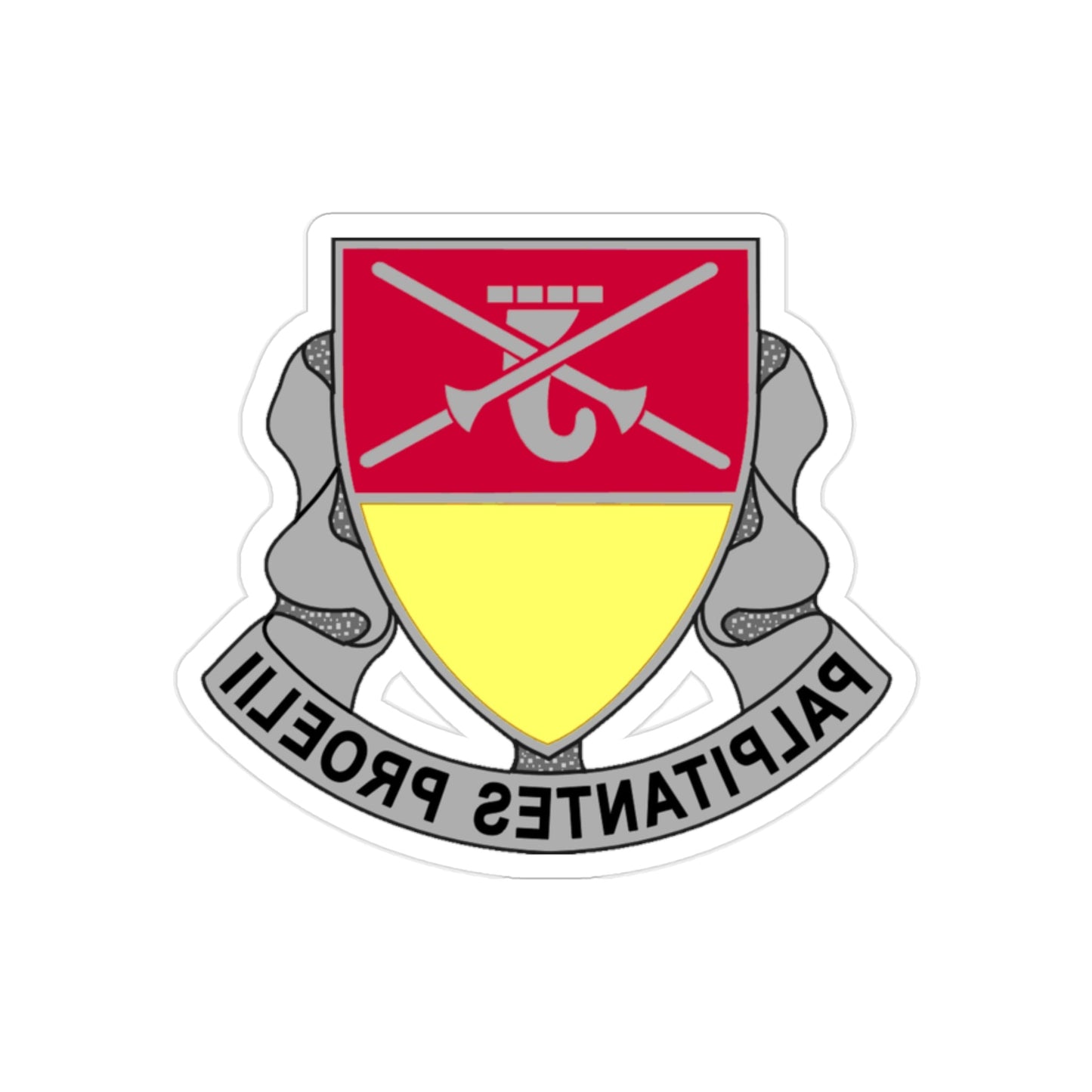 746 Maintenance Battalion (U.S. Army) REVERSE PRINT Transparent STICKER-2" × 2"-The Sticker Space