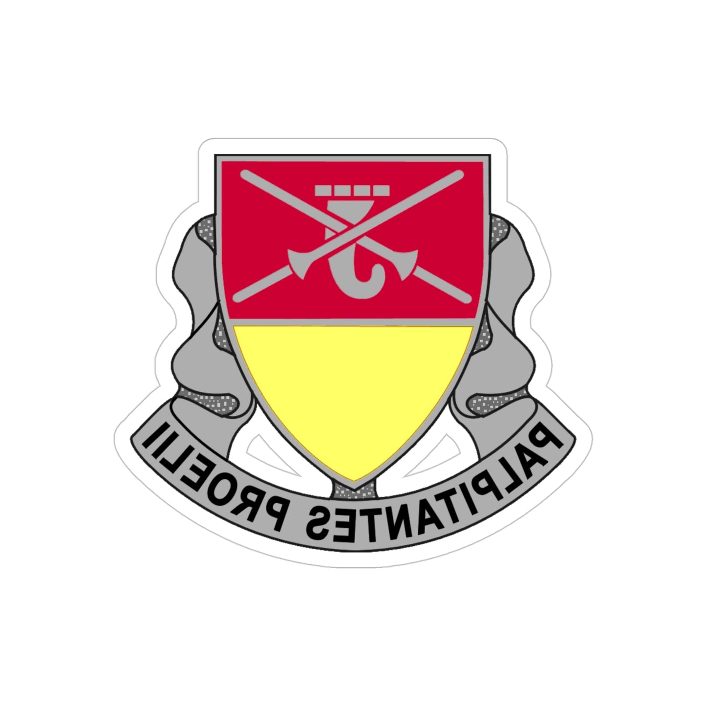 746 Maintenance Battalion (U.S. Army) REVERSE PRINT Transparent STICKER-4" × 4"-The Sticker Space