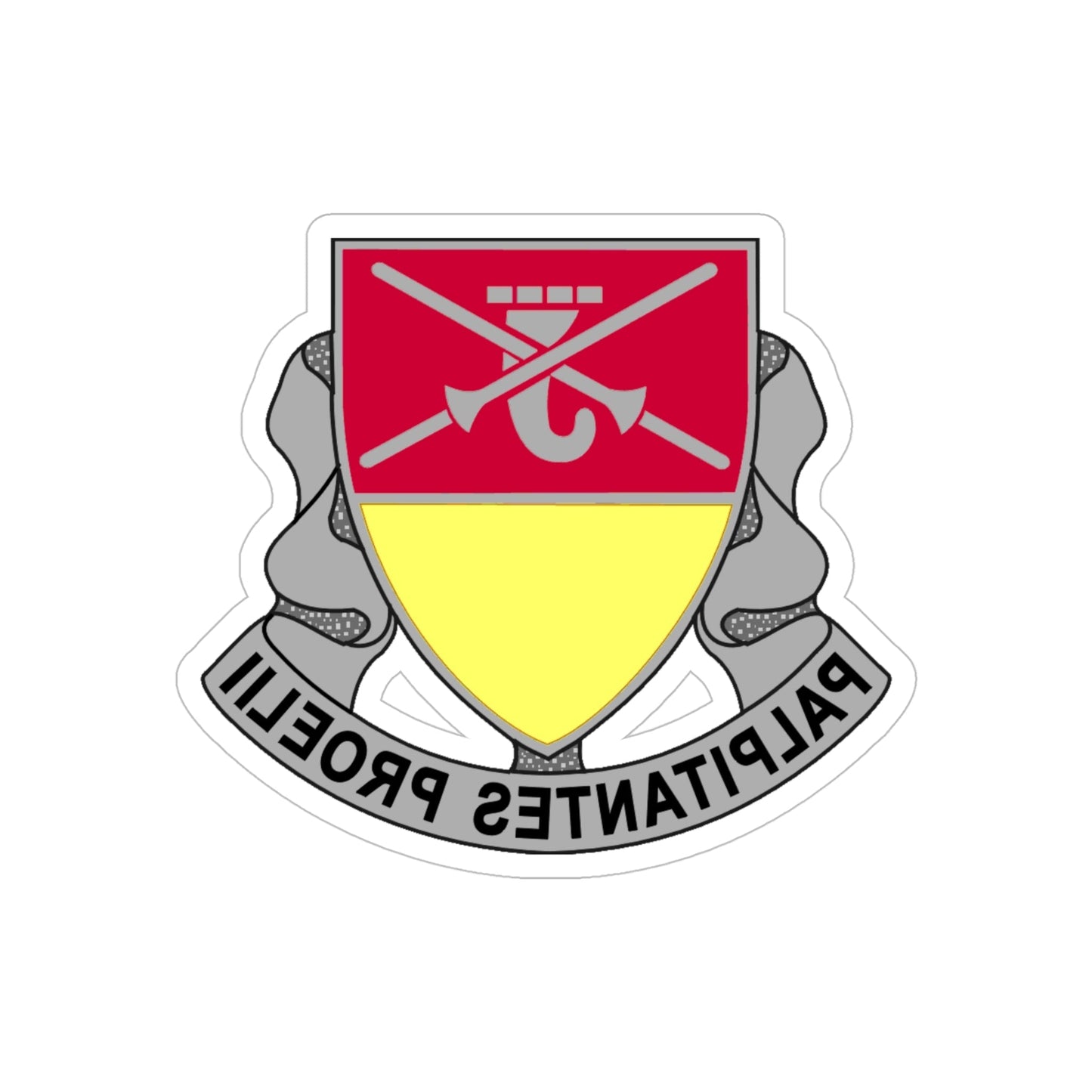 746 Maintenance Battalion (U.S. Army) REVERSE PRINT Transparent STICKER-5" × 5"-The Sticker Space