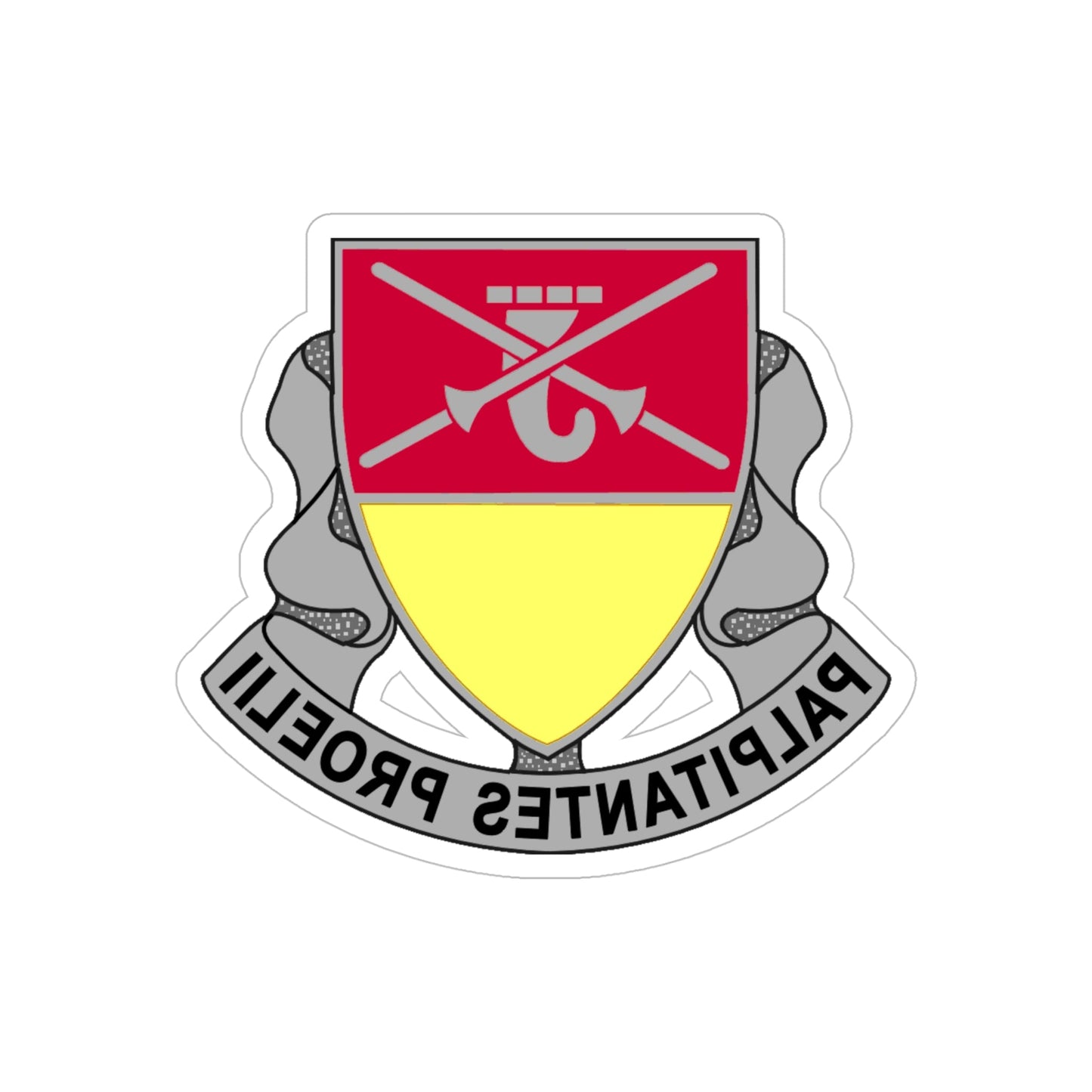 746 Maintenance Battalion (U.S. Army) REVERSE PRINT Transparent STICKER-6" × 6"-The Sticker Space