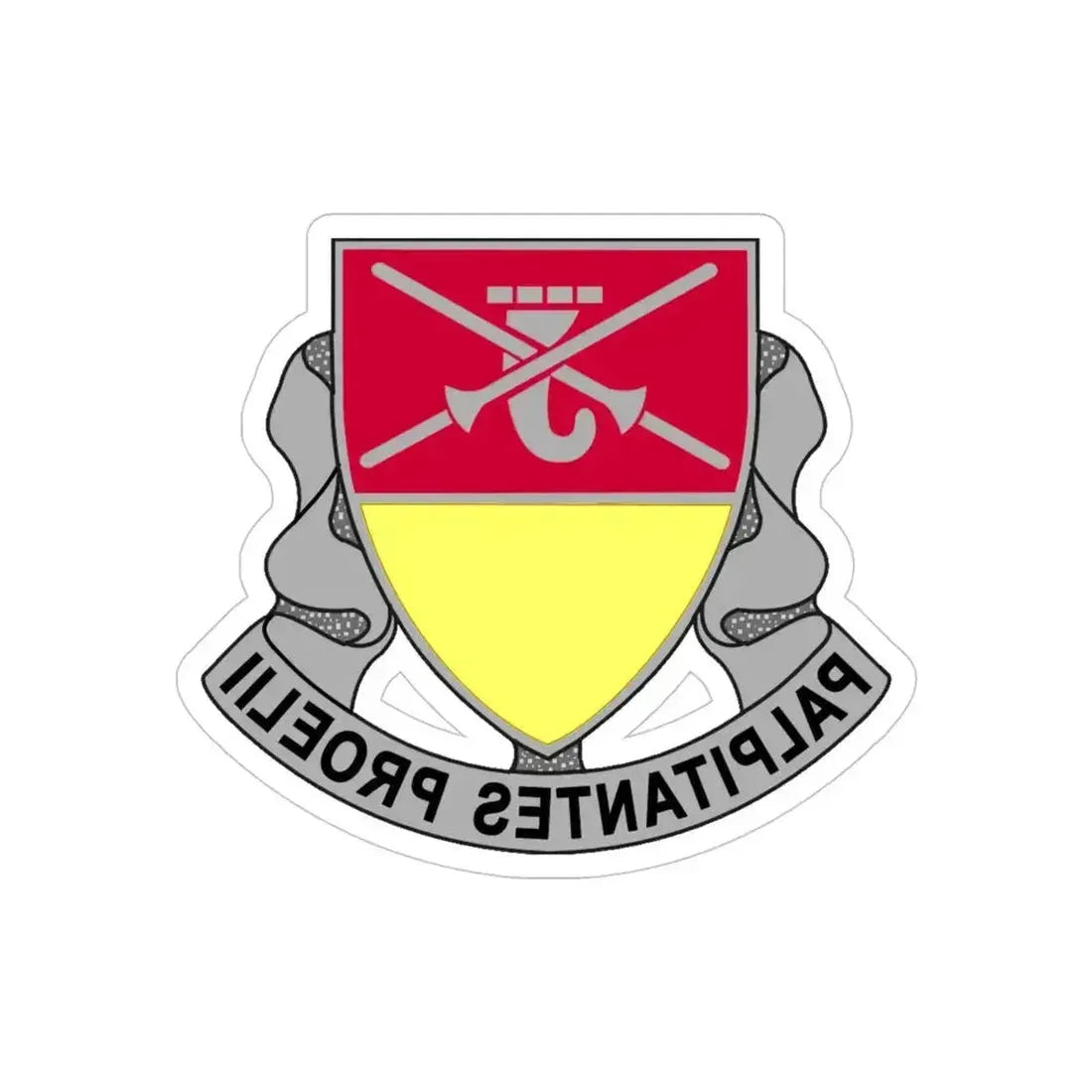 746 Maintenance Battalion (U.S. Army) REVERSE PRINT Transparent Die-Cut STICKER 4 Inch Die-Cut Transparent - The Sticker Space