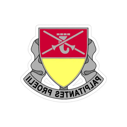 746 Maintenance Battalion (U.S. Army) REVERSE PRINT Transparent Die-Cut STICKER 4 Inch Die-Cut Transparent - The Sticker Space