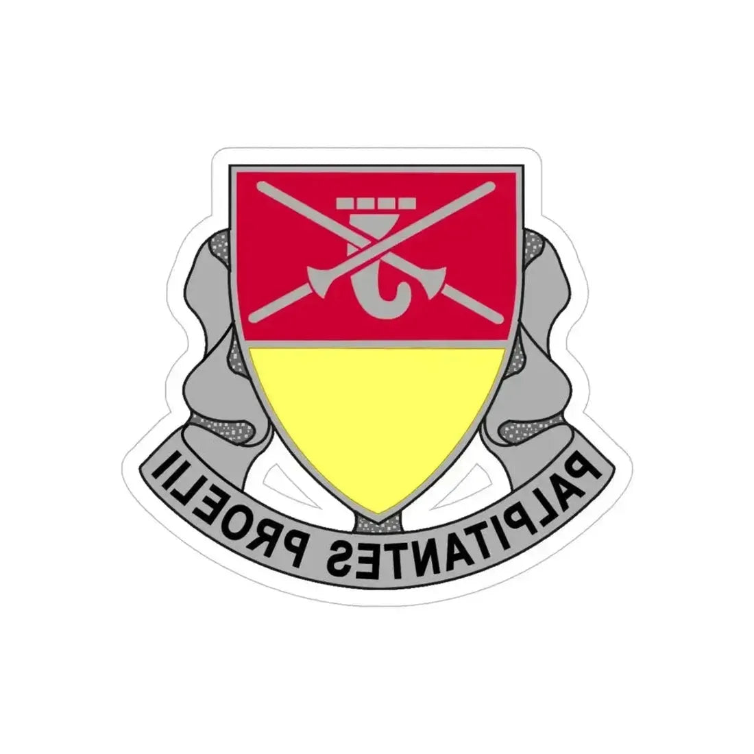 746 Maintenance Battalion (U.S. Army) REVERSE PRINT Transparent Die-Cut STICKER 5 Inch Die-Cut Transparent - The Sticker Space