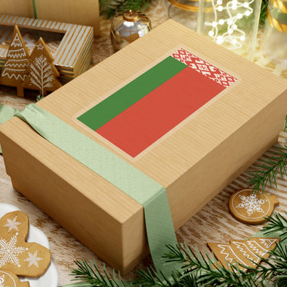 Flag of Belarus vertical (Belarus) STICKER Vinyl Kiss-Cut Decal