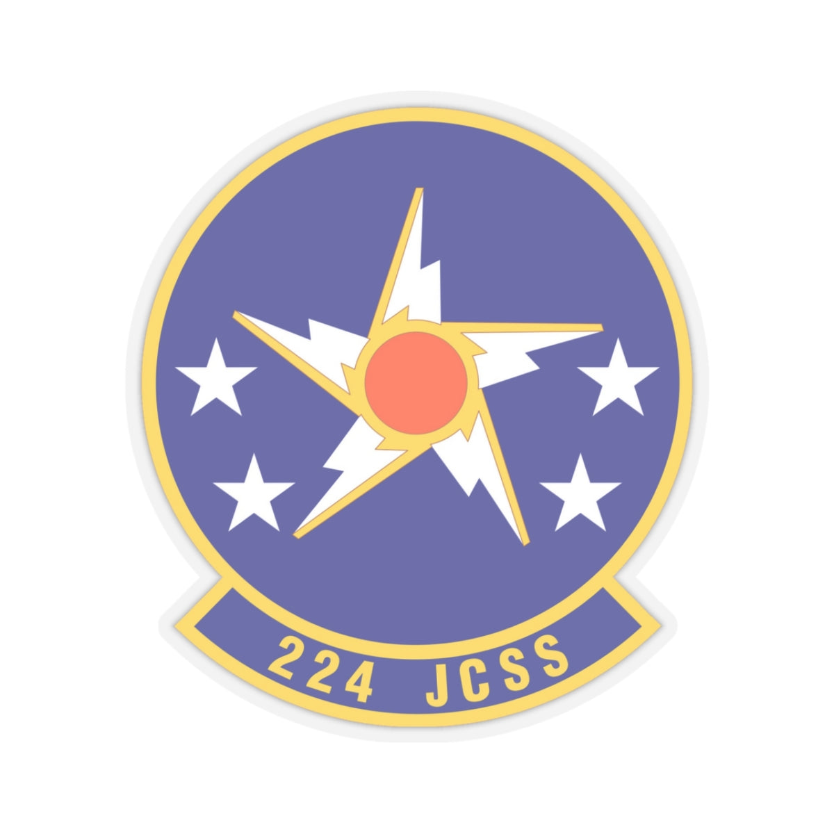 224th Joint Communications Support Squadron (U.S. Air Force) STICKER Vinyl Kiss-Cut Decal